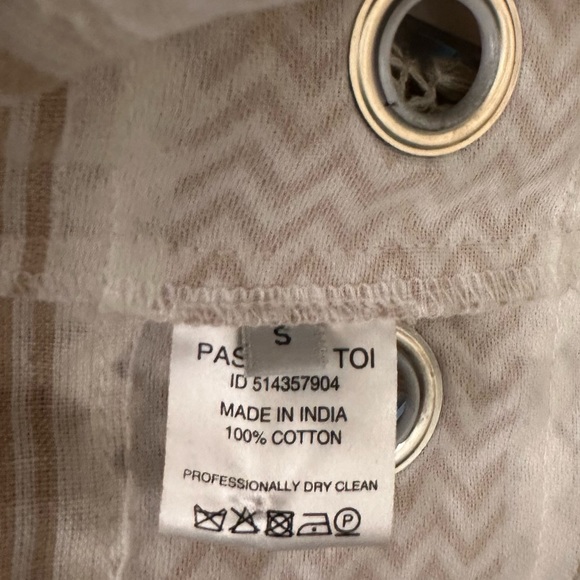 Dodo Bar Or white & creme 100% cotton jacket w decorative rivets, embroidery, Sm - Picture 4 of 4